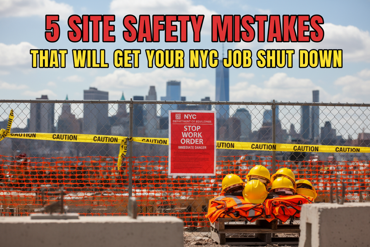 5 Site Safety Mistakes That Will Get Your NYC Job Shut Down