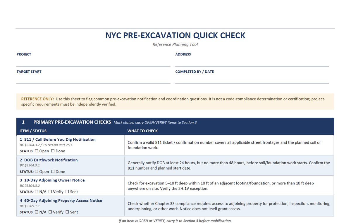 Before You Dig in NYC: The Excavation Notifications You Need to Check